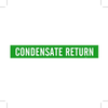 Brady B-946 White on Green Vinyl Self-Adhesive Pipe Marker - 2 1/4 in Height - 2 in Character Height - 14 in Length - Printed Msg = CONDENSATE RETURN - 7349-1 - 754473-67079 - R. S. Hughes Company, Inc.