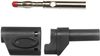 Conn, Banana, Plug, 45A, Solder, Blk; Gender Mueller Electric - 03AC6704 - Newark, An Avnet Company