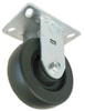 Rigid Caster - Black Polyolefin Wheel - Model 15 - 15PB4x2-R - Caster City, Inc.