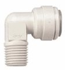 Push-to-connect fixed threaded male elbow adapters, 1/4