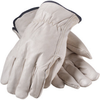 PIP 77-218 White Large Grain Cowhide Leather Driver's Gloves - Straight Thumb - Uncoated - 10 in Length - 616314-09341 - 616314-09341 - R. S. Hughes Company, Inc.