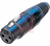Connector, XLR; 3; Female; Silver; UL Listed - 70088296 - Allied Electronics, Inc.