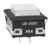 INDICATOR RECT WHITE LED CLR CAP - UB06KW016B-JB - NKK Switches