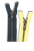 Zipper #5 Antique Brass 20