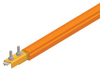 Safe-Lec 2 Conductor Bar 160A Copper, Orange PVC Cover, w/ Splice Joint, 4.5 M -- XA-310301-J - Image
