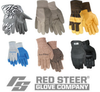 Red Steer 32 Large Work & General Purpose Gloves - Rubber Palm Only Coating - 046065-10233 - 046065-10233 - R. S. Hughes Company, Inc.