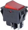 Rocker Switch, Illum, Dpst, Red, Panel; Switch Operation E-Switch - 24R3744 - Newark, An Avnet Company