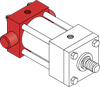 Series A Pneumatic Cylinder - Model A72 NFPA Style MT2 -- Blind End Trunnion Mount - Image