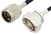 N Male to 7/16 DIN Male Cable 24 Inch Length Using PE-C195 Coax - PE39143-24 - Pasternack