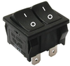 Rocker Switch, Dpst, Black, Panel; Switch Operation E-Switch - 24R3673 - Newark, An Avnet Company