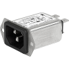 IEC Appliance Inlet C14 or C18 with Filter, high attenuation, ECO design, Front- or Rear Side Mounting -- 5123 - Image