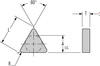 Triangle Flat Top Insert - TNUN-666 - Greenleaf Corporation