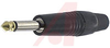 Plug, Phone; 16 AWG; Solder; 45 lbs. (Typ.); 0.118 to 0.236; Black-Nickel - 70197190 - Allied Electronics, Inc.