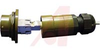 connector,metal circular,receptacle w/bkshl,plastic gland,rj45 ethernet,green - 70026485 - Allied Electronics, Inc.