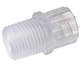 Adapter, polypropylene, male luer lock to 1/8-27 thread, 25/pack -- GO-45518-86 - Image