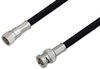 75 Ohm F Male to 75 Ohm BNC Male Cable 48 Inch Length Using 75 Ohm RG6-CATV Coax - PE36145-48 - Pasternack