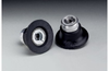 3M 45100 Hard Black Roloc Disc Pad - 1 1/2 in DIA - 1/4 - 20 Internal Thread Attachment - 051144-45100 - R. S. Hughes Company, Inc.