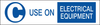 Brady B-946 Blue on White Vinyl Fire Extinguisher Label - 6 in Width - 1 1/2 in Height - Printed Text = C USE ON ELECTRICAL EQUIPMENT - 95224 - 754476-95224 - R. S. Hughes Company, Inc.