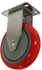 Stainless Rigid Caster Polyurethane Wheel - Model 3A - SS-3ARG5-R - Caster City, Inc.