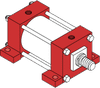 Series A Pneumatic Cylinder - Model A42 NFPA Style MS2 -- Side Lug Mounting - Image