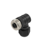 M12 Field Attachable Connector: female, angled, 4-pin, A-coded, unshielded, black housing, screw type, 230 V AC/DC - RKCW 4/9 - Belden Inc.