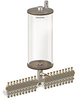 Levelux Clear View Multiple Feed Manual Lubricator, 1 gal Acrylic Reservoir, 20 Feeds, 1/4” OD Tube Outlets - B5178-128AB201W - Oil-Rite Corp.