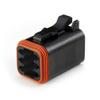 Amphenol Sine Systems AT06-6S-BLK 6-Way Connector Plug, DT06-6S-E004 Compatible, Black - 39870 - Waytek, Inc.