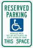 Brady B-120 Fiberglass Reinforced Polyester Rectangle White Disabled Parking & Building Access Sign - 18 in Width x 24 in Height - TEXT: TOW-AWAY SPECIAL PLACARD OR LICENSE PLATE REQUIRED - 91386 - 754476-91386 - R. S. Hughes Company, Inc.
