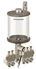 Levelux Clear View Multiple Feed Electro Lubricator, 1 qt Pyrex Reservoir, 5 Feeds, 1/8