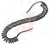 Power Cord, Retractile; 18 AWG; 41/34; 0.260 in.; -20 degC; 90 degC; 300 V; Ru - 70193831 - Allied Electronics, Inc.