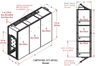 3-Unit Tunnel Single Door Air Showers -- CAP701KD-ST3-55180