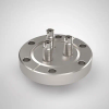 Single Mode 633nm Fiber Optic Feedthrough, FC/APC Connector, 3 Feedthrough, 2.75″ Conflat Flange -- A14866-5-CF - Image