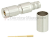 75 Ohm 1.0/2.3 Plug (Male) Push-On Connector For RG6-CATV Cable, Crimp/Crimp - FMCN1118 - Fairview Microwave Inc.