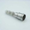 MS Series, Thermocouple Feedthrough, Type J, 10 Pairs, w/ Air-side Connector, 1.37″ Dia Stainless Steel Weld adapter - A0204-2-W - MPF Products, INC.
