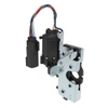 Rotary Push-to-Close Latch, Heavy Duty Size, Two Stage, 12 V Electronic Actuation with Switch, Perpendicular Lever, M6 Thread, Steel, Zinc Plate, Bright chromate - R4-50-42-1EC1-10 - Southco