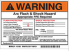Preprinted Arc Flash & Shock Labels, Hazard Category 4 (Warning) - 121093 - Brady Corporation