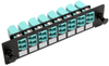 High-Density Fiber Adapter Panel (MMF/SMF), 8 LC Duplex Connectors, Black -- N492-08D-LC
