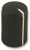 Round Knob, Kmk10, Black, 6Mm, Spline; Shaft Type Multicomp Pro - 46Y2535 - Newark, An Avnet Company
