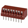 GRAYHILL 76PSB08ST DIP / SIP Switch, 76 Series, SPST, Through Hole, 8 Circuits, DIP Sealed, 30 VDC - 330-76PSB08ST - Utmel Electronic Limited