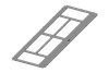 KDR-BMP Enclosure Base Plate for Module Plates- for Rittal TS 8 & Rittal VX25 Enclosures / IP54 - 43352 - icotek Corp