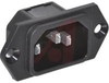 Coupler; Screw-On; 250 VAC; 10 A; 10 Megohms (Min.) @ 500 VDC; 2 kV @ 50 Hz - 70080614 - Allied Electronics, Inc.
