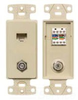 Datacommunication Face Plate with Jack - NS785I - Hubbell Incorporated