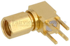 Right Angle SSMC Plug (Male) PCB Connector Thru Hole, Solder - FMCN1264 - Fairview Microwave Inc.