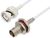 BNC Male to BNC Female Bulkhead Cable 24 Inch Length Using RG188 Coax - PE3C3399-24 - Pasternack