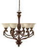4307GB-260 Mid. Chandeliers-Glass Up - 730876 - Capital Lighting, Inc.