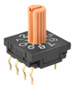 SW ROTARY DIP HEX COMP 100MA 5V - FR01KC16P - NKK Switches
