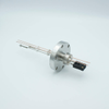 Thermocouple-Power Feedthrough, 1 Pair Type J, w/ Miniature TC Connector, 1000 Volts, 15 Amps, 2 Pins, 2.75″ Conflat Flange - A2267-3-CF - MPF Products, INC.