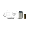 6 mm bore, 0.25