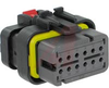 CONNECTOR, AMPSEAL 16, PLUG ASSEMBLY, 12 POSITION, 14-18 AWG, GREY - 70084766 - Allied Electronics, Inc.