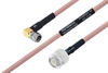 MIL-DTL-17 SMA Male Right Angle to TNC Male Cable 24 Inch Length Using M17/60-RG142 Coax - PE3M0027-24 - Pasternack